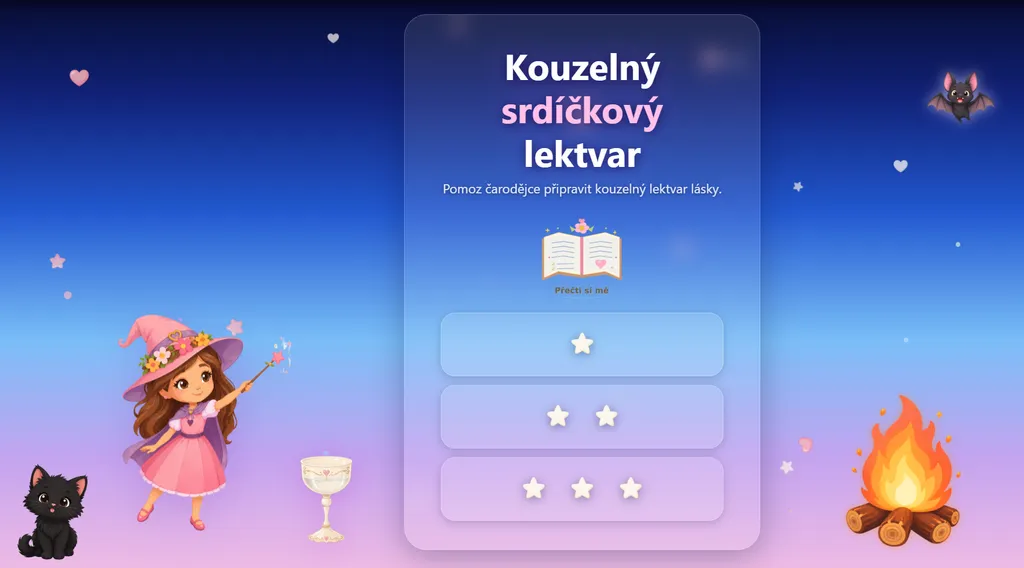 Náhled hry Kouzelný srdíčkový lektvar